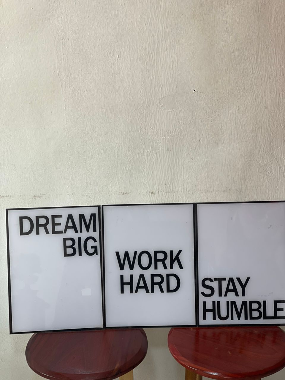 visuel mural Dream Big - Work Hard - Stay Humble