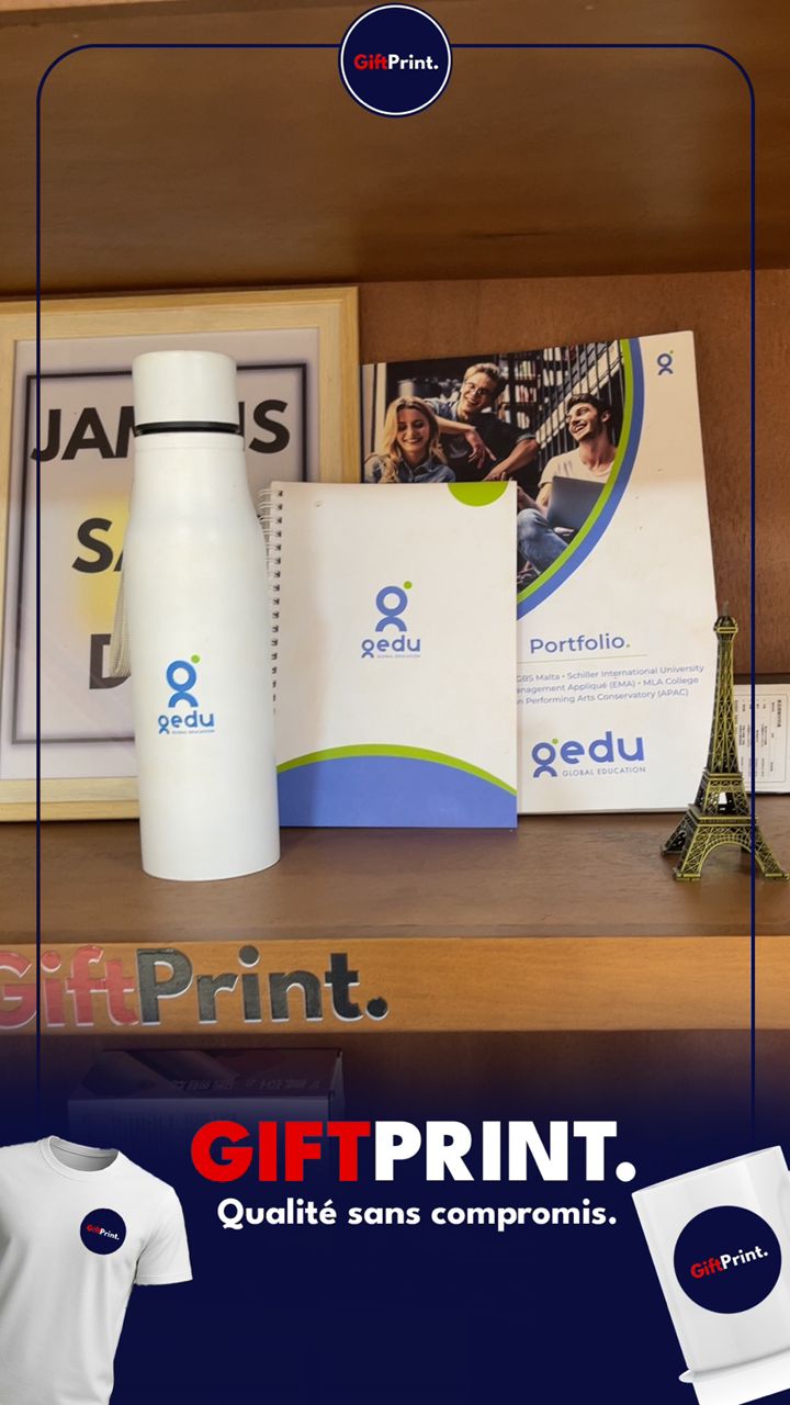 thermos blanc personnalisé