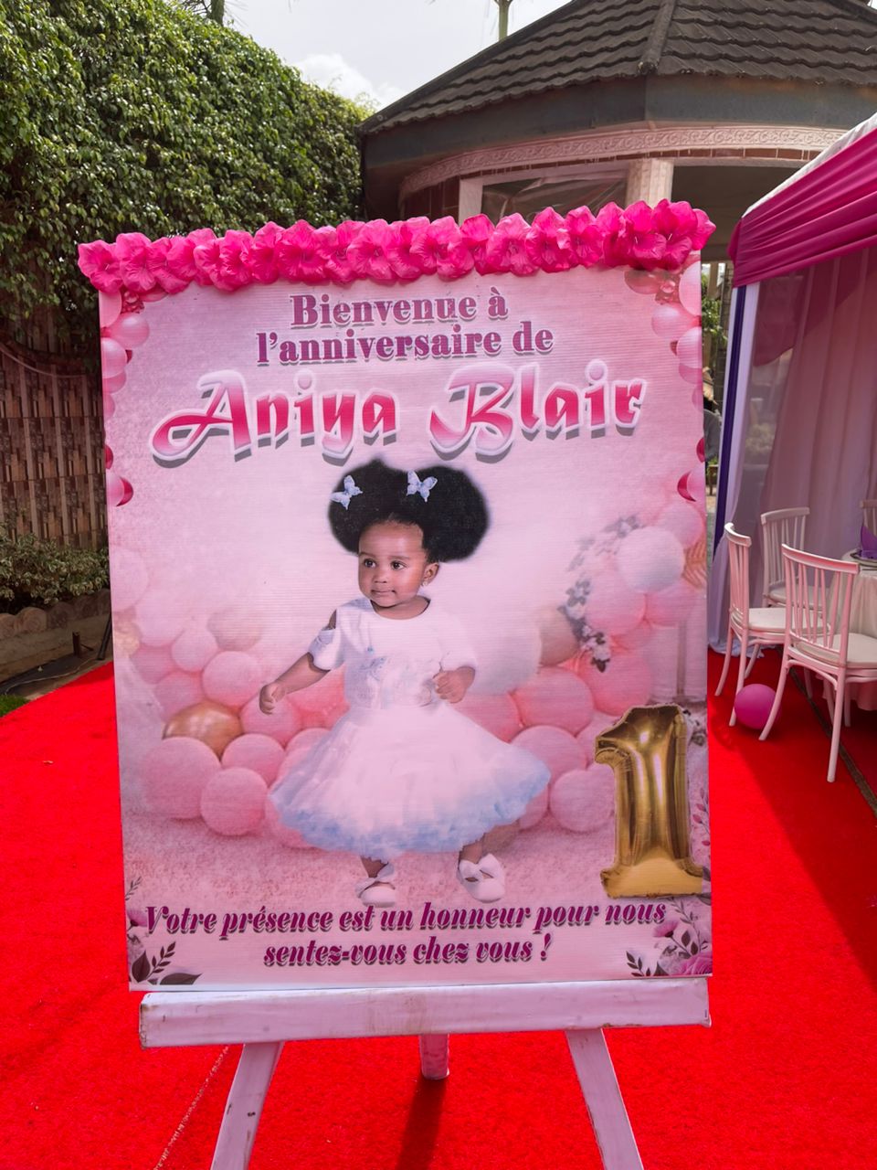 bache d'aniversaire