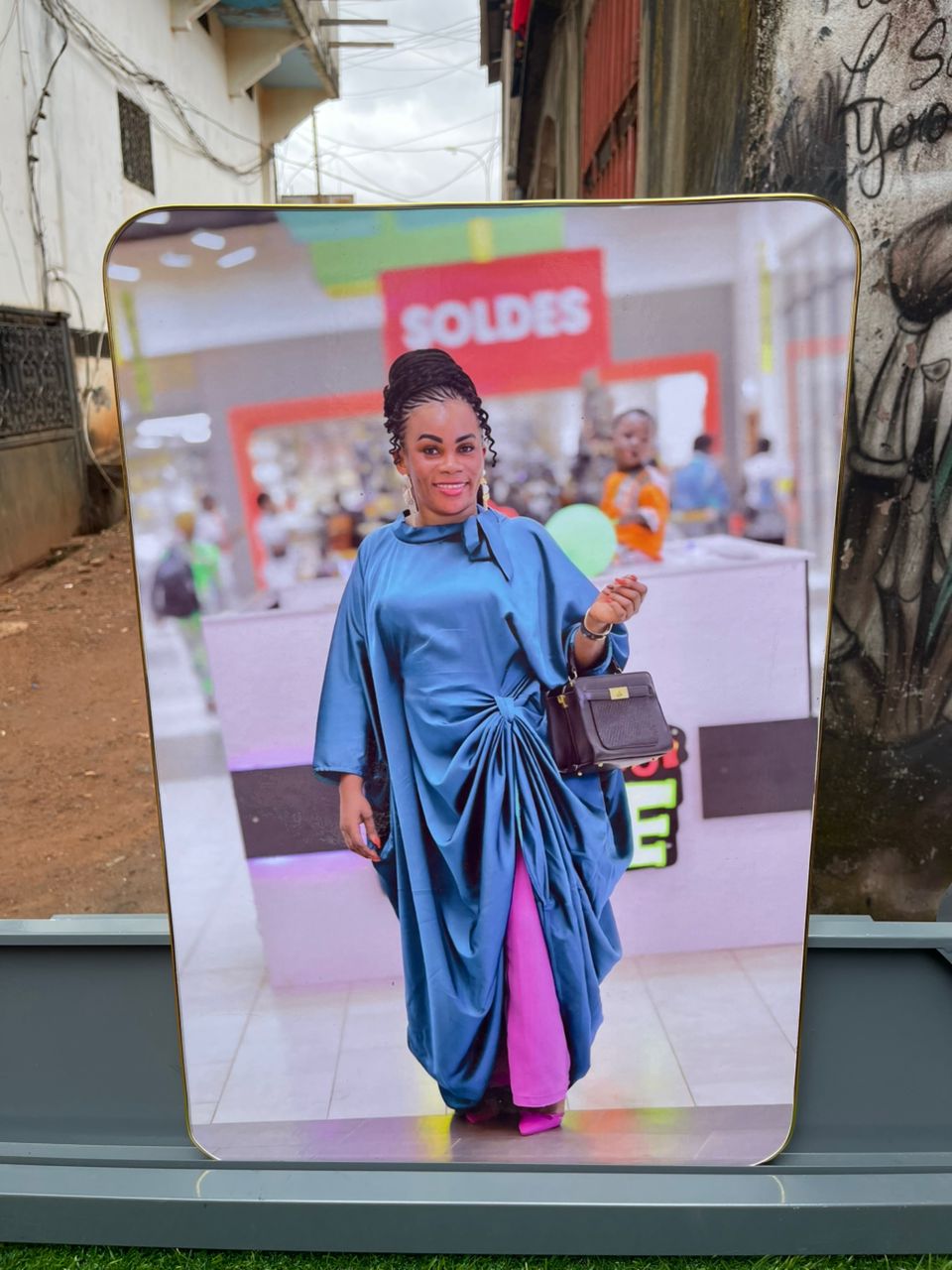 Impression Grand Format — plaque transparente avec photo