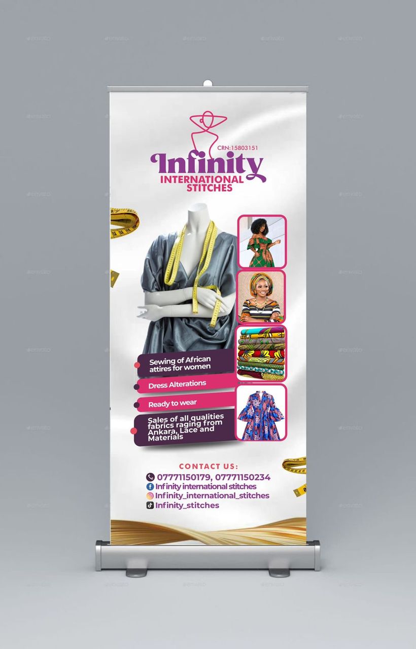 Roll-up & Bâches — roll-up vertical infinity